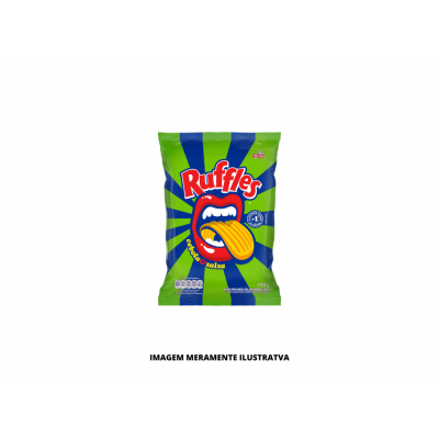 SALGADINHO - ELMA CHIPS - 115g RUFFLES CEBOLA E SALSA